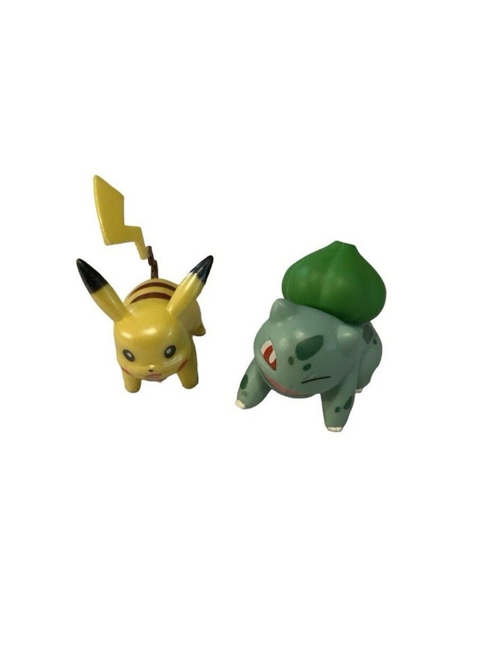 Pokemon PIkachu & Bulbasaur 1.5 Inch Mini Figure Figurine WCT Cake Toppers